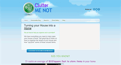 Desktop Screenshot of cluttermenot.com
