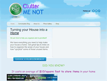 Tablet Screenshot of cluttermenot.com